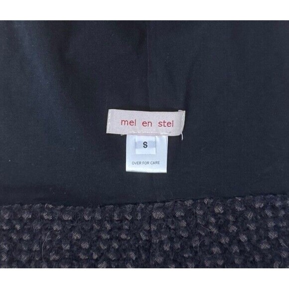 Mel En Stel Unisex Beanie Wool Textured Slouchy Modern Lux Lined Black Small EUC - Picture 10 of 13